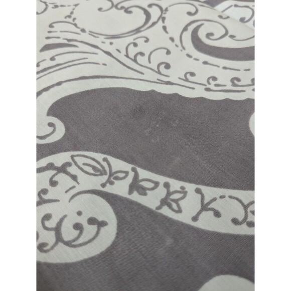 RH Restoration Hardware Lia Hand Screened Standard Pillow Sham Gray 100% Cotton